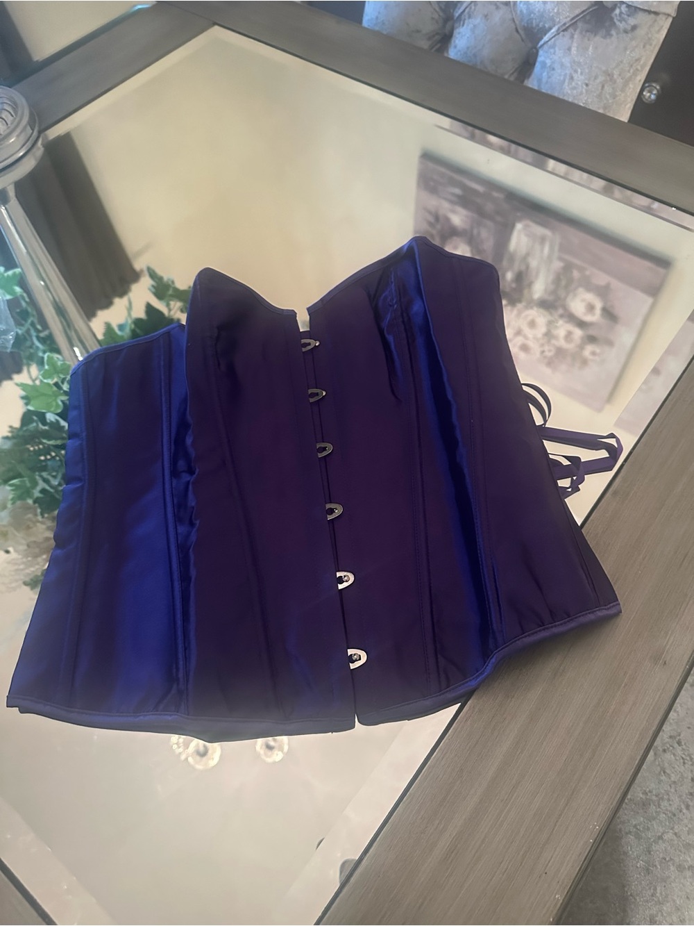 Women's Purple Corset-Style  Top
